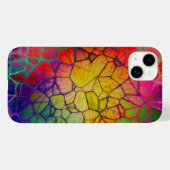 Glas in lood met breukkleurige kleur Case-Mate iPhone case (Achterkant (horizontaal))