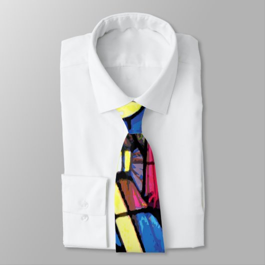 Glas in lood met dubbelzijdig gevoel voor kerstmis stropdas (Gebonden)