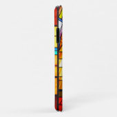 Glas in lood met een hondenportret Case-Mate iPhone case (Achterkant/rechts)