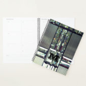 Glas in lood metaal ziet er zilver uit, modern zwa planner (Display)