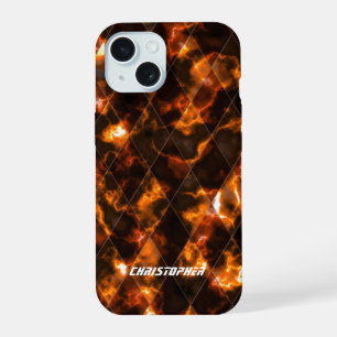 Glas in lood Misty Gold iPhone 15 Case