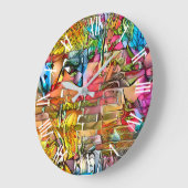 Glas in lood Modern Art Collectie Grote Klok (Hoek)