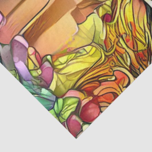 Glas in lood Modern Art Collectie Tissuepapier (Detail)