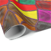 Glas in lood Moody Kleuren Cadeaupapier (Rol Hoek)