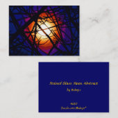 Glas in lood Moon Abstract ATC Visitekaartje (Voorkant / Achterkant)