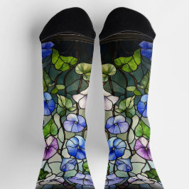 Glas in lood Morning Glories Sokken