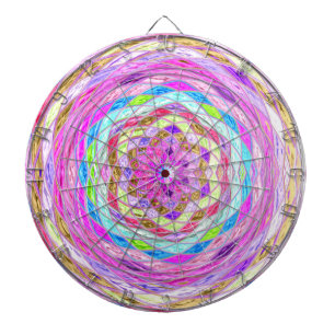 Glas in lood Mosaic Abstract #4 Dartbord