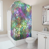 Glas in lood Mosaic Douchegordijn (In situ)