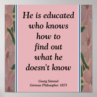 Glas in lood Mosaic Education Poster .