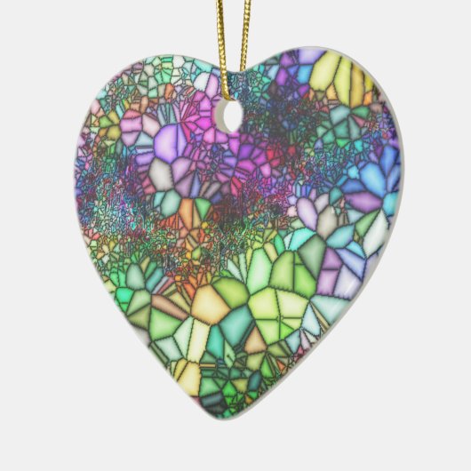 Glas in lood Mosaic Keramisch Ornament (Links)