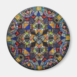 Glas in lood Mosaic Mandala Magnet
