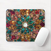 Glas in lood Mosaic Mousepad "Autumn Star" Muismat (Met muis)
