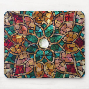 Glas in lood Mosaic Mousepad "Autumn Star" Muismat