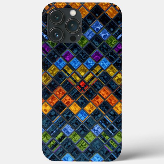 Glas in lood Mosaic Pattern Case-Mate iPhone Case (Achterkant)