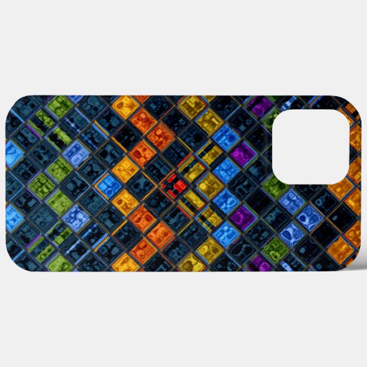 Glas in lood Mosaic Pattern Case-Mate iPhone Case (Achterkant (horizontaal))