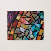 Glas in lood Mosaic Puzzle "Fiesta Fun" Legpuzzel (Horizontaal)
