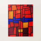 Glas in lood Mosaic Puzzle Legpuzzel (Verticaal)