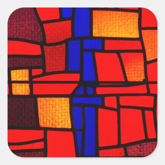 Glas in lood Mosaic Sticker (Voorkant)