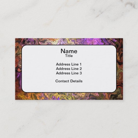 Glas in lood Mosaic Visitekaartje (Voorkant)