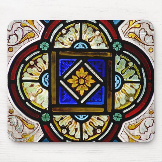 Glas in lood Mousepad Muismat (Voorkant)