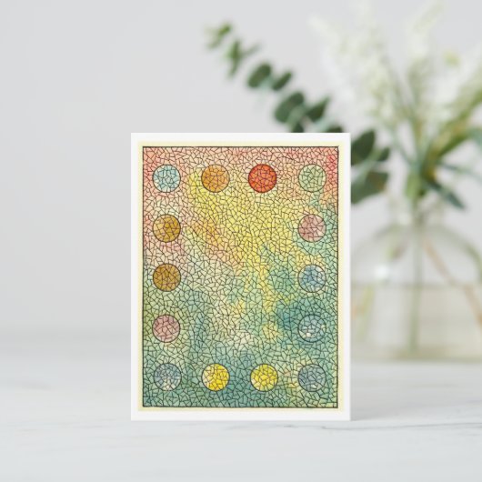  Glas in lood Mozaïek Briefkaart (Staand voorkant)