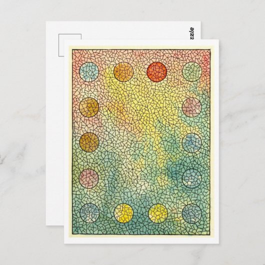 Glas in lood Mozaïek Briefkaart (Voorkant / Achterkant)