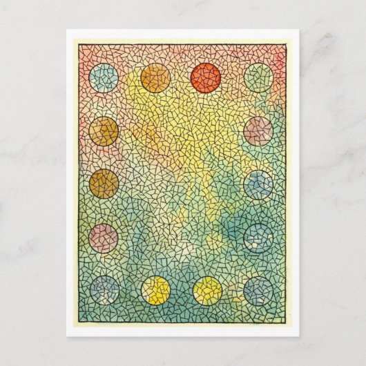  Glas in lood Mozaïek Briefkaart (Voorkant)