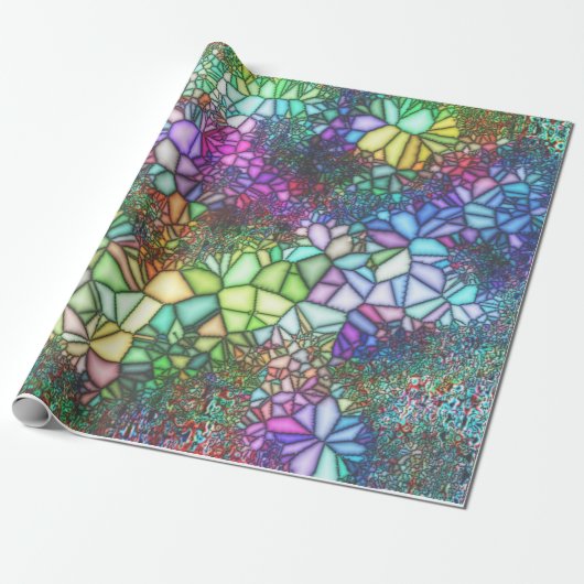 Glas-in-lood Mozaïek Cadeaupapier (Uitgerold)