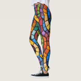 Glas in lood Mozaïek Pop Mode Leggings