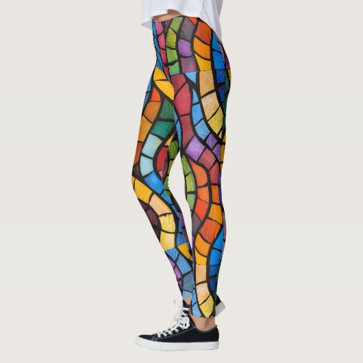 Glas in lood Mozaïek Pop Mode Leggings (Links)
