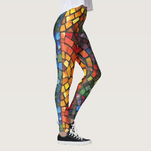Glas in lood Mozaïek Pop Mode Leggings (Rechts)