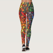 Glas in lood Mozaïek Pop Mode Leggings (Achterkant)