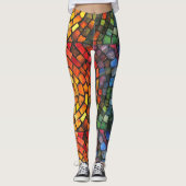 Glas in lood Mozaïek Pop Mode Leggings (Voorkant)