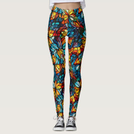 Glas in lood Mozaïek Pop Mode Leggings
