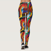 Glas in lood Mozaïek Pop Mode Leggings (Achterkant)
