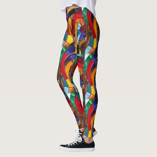 Glas in lood Mozaïek Pop Mode Leggings (Links)