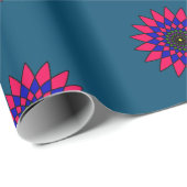 Glas in lood mozaïekbloem cadeaupapier (Rol Hoek)