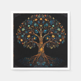 Glas in lood Mozaïekboom Servet