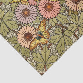 Glas in lood mozaïekflorale vlinderkunst tissuepapier (Detail)