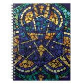 Glas in lood mozaïeknotebook "Kaleidoscope" Notitieboek (Voorkant)