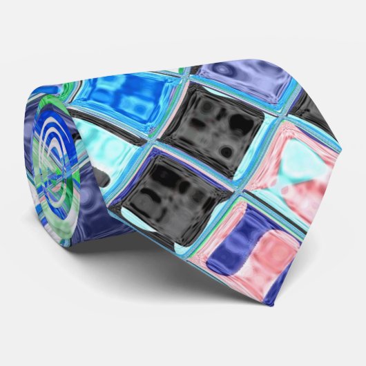 Glas in lood mozaïekpatroon #15 stropdas (Opgerold)