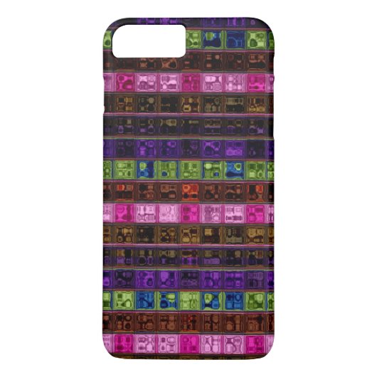 Glas in lood mozaïekpatroon #20 Case-Mate iPhone case (Achterkant)