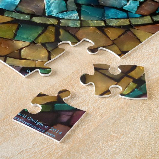 Glas in lood mozaïekpuzzel "in het begin" legpuzzel (Zijkant)