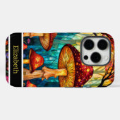 Glas in lood Mushroom Forest Case-Mate iPhone Case (Achterkant (horizontaal))