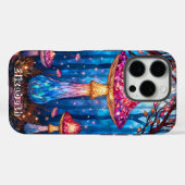 Glas in lood Mystic Mushroom Elizabeth Case-Mate iPhone Case (Achterkant (horizontaal))