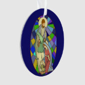 Glas in lood Nativiteit Ornament (voorkant)