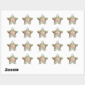 Glas in lood Nativiteit schilderen Ster Sticker (Vel)