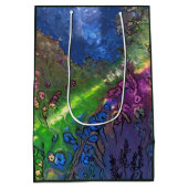 Glas in lood Nativiteitsscène Gift Bag Medium Cadeauzakje (Achterkant)