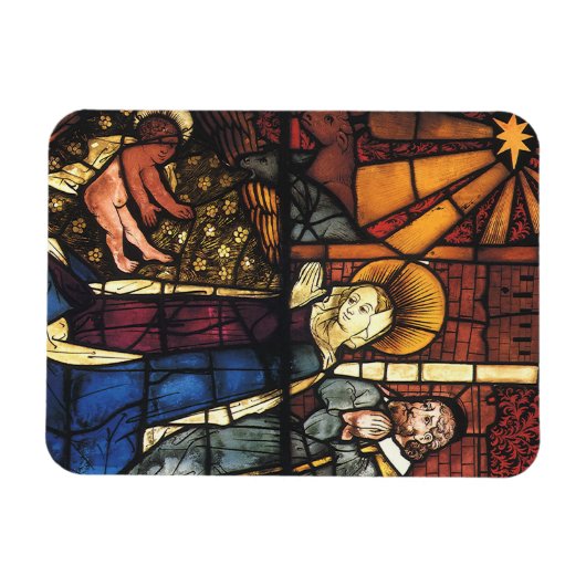  Glas in lood Nativiteitsscène; renaissance Magneet (Horizontaal)