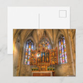 Glas in lood Nonnberg Abbey        Briefkaart (Voorkant / Achterkant)